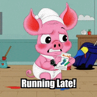 Running Late Hurry Up GIF by The Pigasso