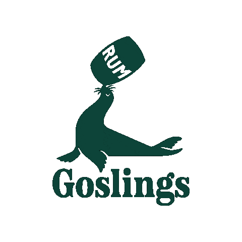 GoslingsRum giphygifmaker logo green simple Sticker