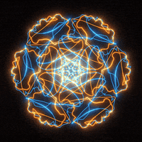xponentialdesign loop blue psychedelic neon GIF