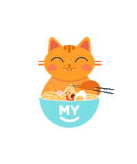 Cat Smoke Sticker by MYBOX