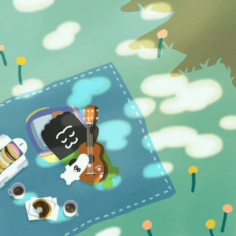hirokoizumida giphyupload dog picnic GIF