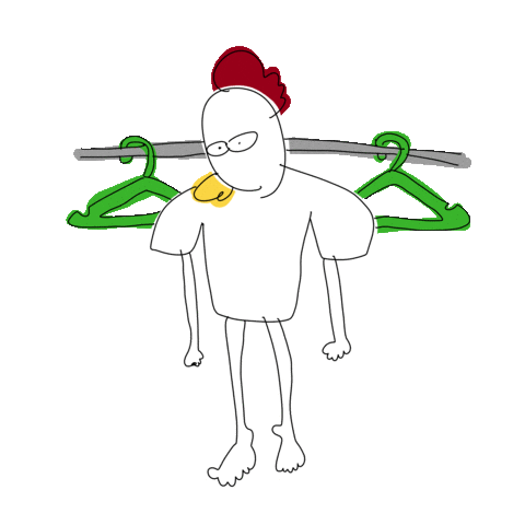 PityG giphyupload chicken clean cleaning Sticker