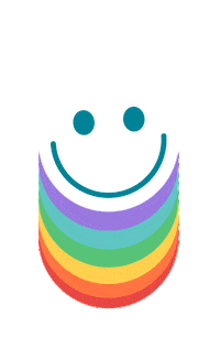 Happy Rainbow Sticker by Mindshine