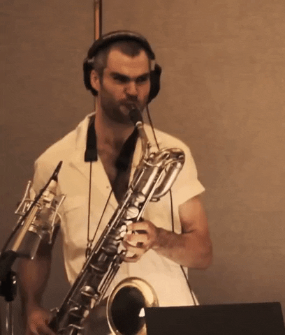 angry player sax brassagainst GIF