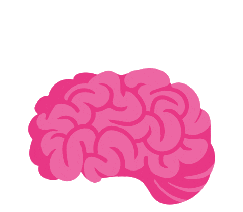 Brain Think Sticker by Gina Finehart