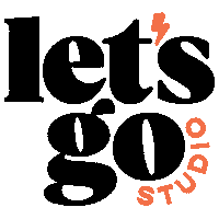 letsgostudio logo lets go web design logo design Sticker