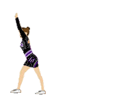Cheerleader Tumbling Sticker by Alpha Athletics Cheer
