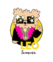 Leo Sticker by simones