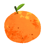 Chinese New Year Orange Sticker