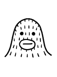 Happy Yeti Sticker by Frank Ape