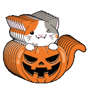 Cat Halloween Sticker by Petique, Inc.