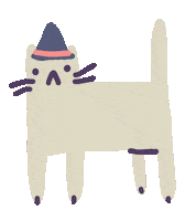 Cat Halloween Sticker by Sara Maese