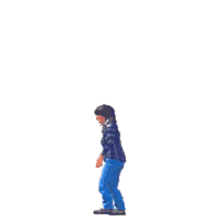 jump jeans Sticker by Josh Rigling