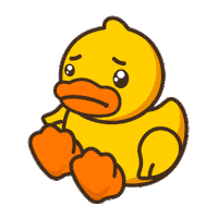 sad emoji Sticker by B.Duck