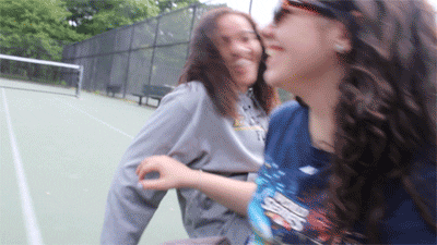 best friends laughing GIF