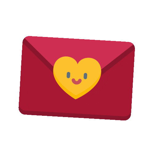 Heart Enveloppe Sticker by La Week'Up