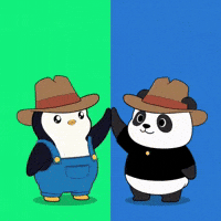 Hi Five Friends GIF by Pandu Pandas