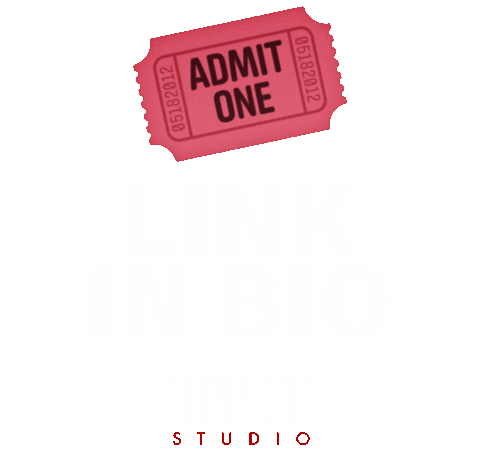Ticket Admit One Sticker by Tippett Studio