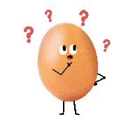 Confused Mood Sticker by World Record Egg
