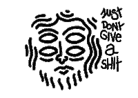 face dont give a shit Sticker by Proust Téo