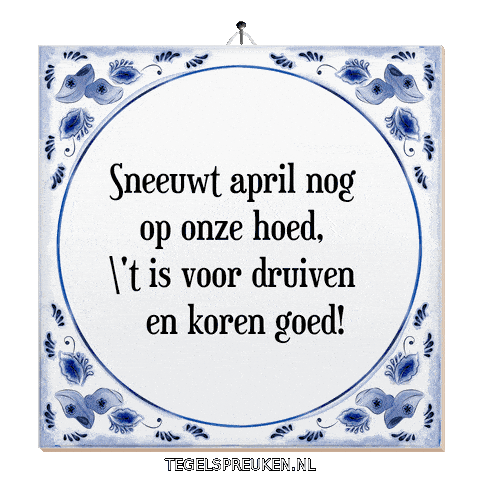 April Wijsheid Sticker by Tegelspreuken.nl