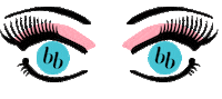 Blue Eyes Wink Sticker by bellabox