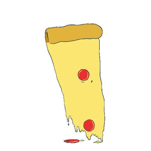 Pizza Melting Sticker