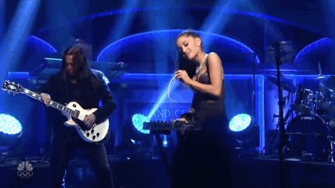happy ariana grande GIF by Saturday Night Live