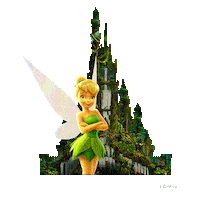 Happy Tinker Bell Sticker by Hong Kong Disneyland