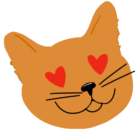 Cat Kitty Sticker by HeARTs Speak