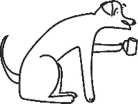 Specialty Coffee Dog Sticker by Hi-Top Coffee