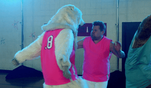 james corden chest bump GIF by The Late Late Show with James Corden