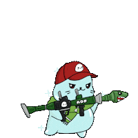 lilsappys moon energy big seals Sticker