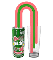 pink grapefruit drinking Sticker by PerrierUSA