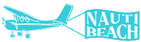 Beach Flying Sticker by Drink Nauti
