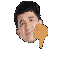 Dennis Trillo Thumbs Down Sticker by Skyro