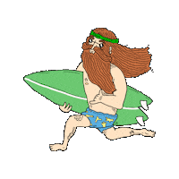 surf running Sticker by The Peter’s Brand