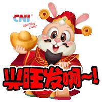 Chinese New Year Rabbit Sticker by CNI