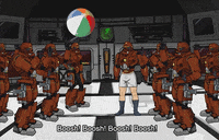 Frisky Dingo Beach Ball GIF