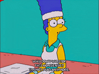 shrugging marge simpson GIF