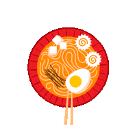 Soup Asian Cuisine Sticker by Ty Ling