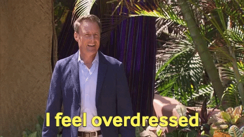 I Feel Overdressed Season 6 GIF by Bachelor in Paradise