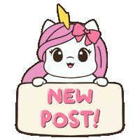 New Post Check This Out Sticker by Brave Unicorn