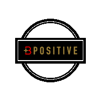 b-positive cancer positivity awareness merch Sticker
