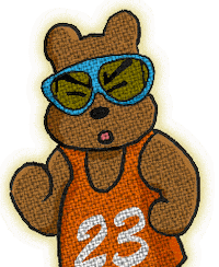 bear running Sticker by Doghero
