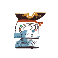 Pirates Spacepirates Sticker