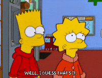 bart simpson goodbye GIF