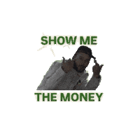 Show Me The Money Middle Fingers Sticker by TruRebels Distro