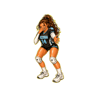 Scuba Girls Volleyball Sticker by volleyelle