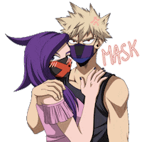cupajocs hana bnha bakugou cupajocs Sticker